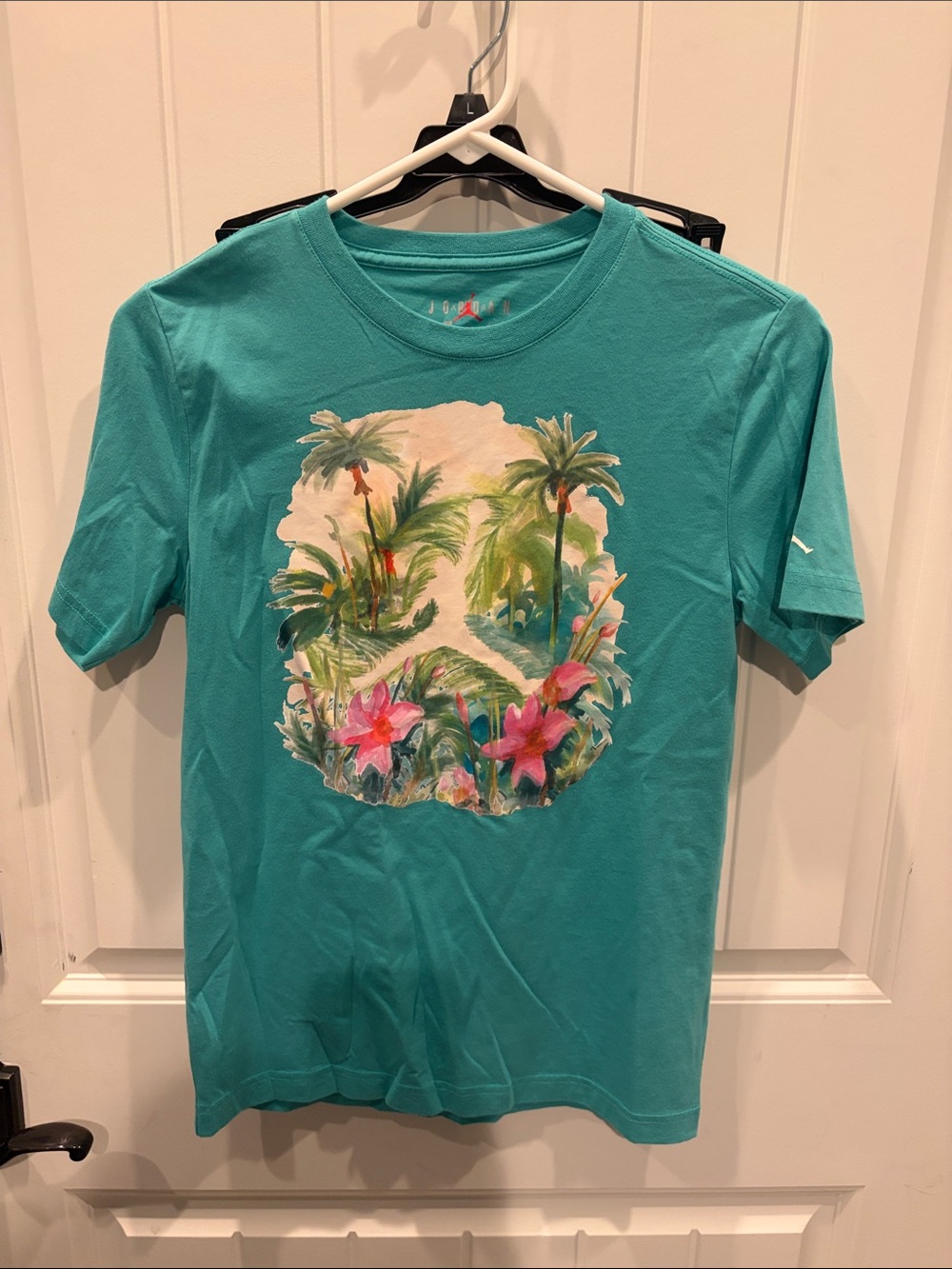 Boy's Turquoise Tropical Graphic Tee